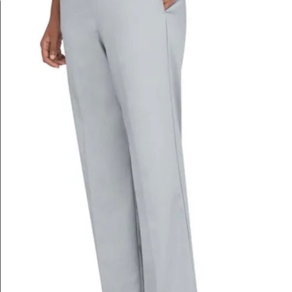 Never worn! Alfred Dunner plus size 18 sateen straight leg pants gray - Picture 5 of 8